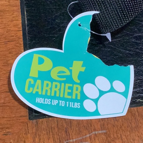 Pink Pet Carrier Tote Bag Dog Cat Bone Paw Print Travel Comfort - Picture 12 of 15